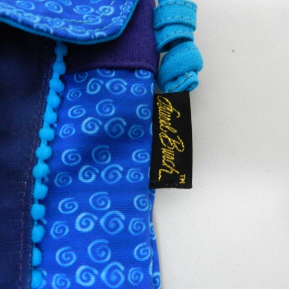 Laurel Burch Cat Kitty fabric crossbody shoulder bag purse canvas blue NEW - Picture 4 of 10